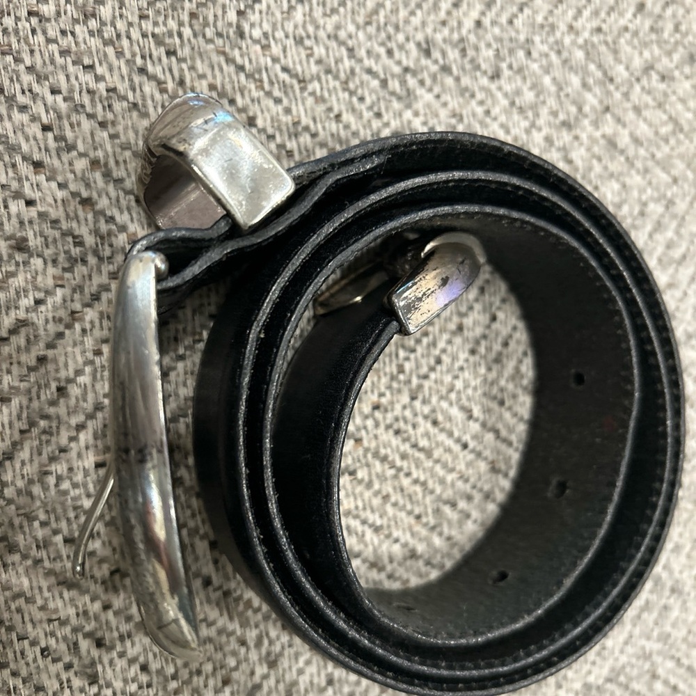 Fossil Genuine Leather Belt Wester Boho Prairie Equestrian